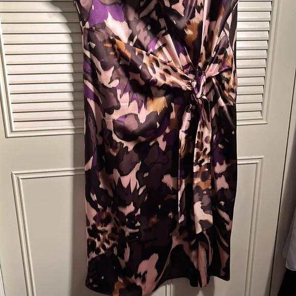 Dress, Escada, Silk LowCut, Slinky , Side Tie! Size 12-14, ( 44) Lined! 5 Star ! - Picture 3 of 6